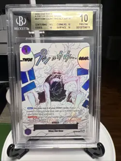 One Piece - Gear Two OP11-080 - A Fist of Divine Speed ALT ART, BGS 10 (English) - Image 2