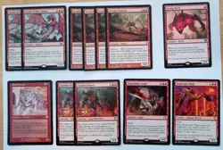 MTG - RED Collection - 500 + cards - inc Calamity Bearer, Dragons and more - Image 2