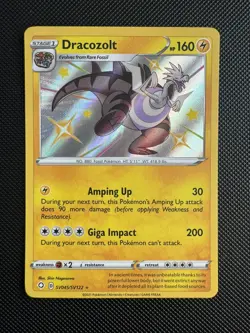 Dracozolt SV045/SV122 Shining Fates Shiny Holo Rare Pokemon Card NM - Image 1