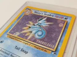Misty's Seadra #117 - Gym Heroes set rare holo 9/132 prerelease Pokemon card LP - Image 1