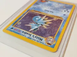 Misty's Seadra #117 - Gym Heroes set rare holo 9/132 prerelease Pokemon card LP - Image 5