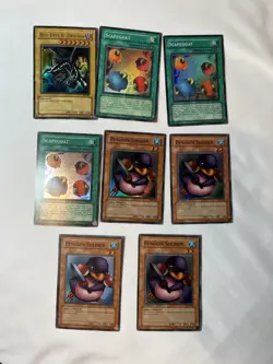 Yugioh Starter Deck Joey SDJ Lot 106 Cards Holos x7 Red-Eyes LP-Damaged - Image 2