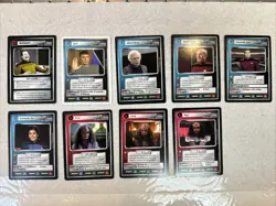 Star Trek CCG Introductory 2-Player Game 7-Card lot Lightly-Played - Image 1