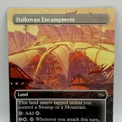 Dalkovan Encampment 0394 Rare Borderless Foundations MTG Land Card 2025 - Image 1