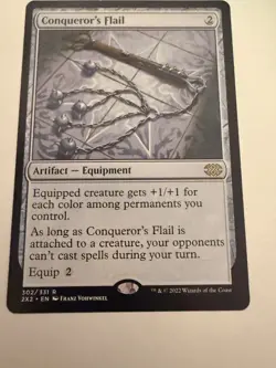 Magic: The Gathering Conqueror's Flail Double Masters 2022 Rare #302 Regular - Image 1