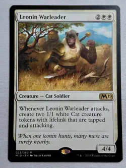 Leonin Warleader Core Set 2019 Regular - Image 1