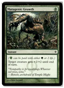 MTG Mutagenic Growth - New Phyrexia Moderately Played English - Image 1