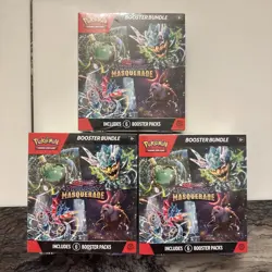 3x Pokemon TCG Scarlet & Violet Twilight Masquerade Sealed Booster Bundles - Image 1