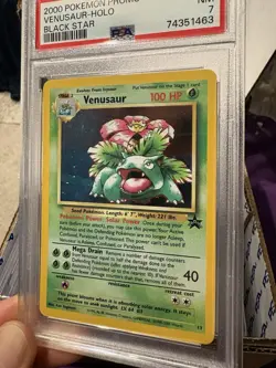 Pokemon 2000 Promo Venusaur Holo Black Star #13 Nintendo PSA 7 NM - Image 2