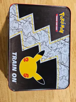 Pokemon 25th Anniversary Celebrations Lunch Box Tin EMPTY stickers+ect. included - Image 2