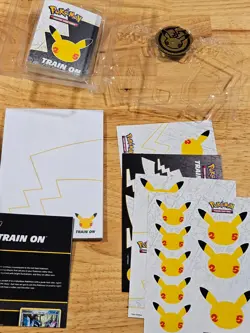 Pokemon 25th Anniversary Celebrations Lunch Box Tin EMPTY stickers+ect. included - Image 5