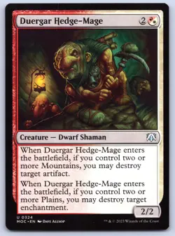 Duergar Hedge-Mage - Commander: March of the Machine - MTG - Near Mint - Image 1