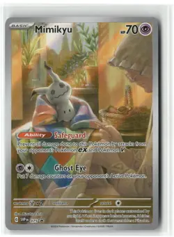 POKEMON SCARLET & VIOLET MIMIKYU PROMO 075 TCG HOLO - Image 1