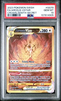 2023 POKEMON SWORD & SHIELD CROWN ZENITH SECRET FULL ART/ARCEUS VSTAR PSA 10 - Image 1