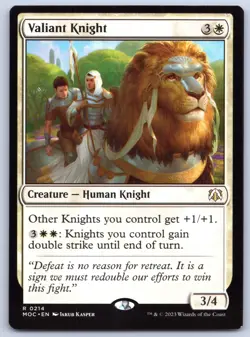 Valiant Knight - Commander: March of the Machine - MTG - Near Mint - Image 1
