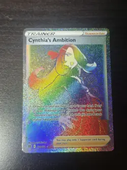 Cynthia's Ambition Brilliant Stars 178/172 Secret Rare Full Art Holo Pokemon TCG - Image 1