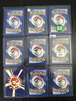 Pokemon TCG Vintage WOTC 9 Holo Rare Lot Base Set Blastoise Charizard Mewtwo - Image 2