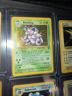 Pokemon TCG Vintage WOTC 9 Holo Rare Lot Base Set Blastoise Charizard Mewtwo - Image 5