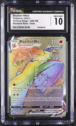 BLAZIKEN VMAX Chilling Reign Holo Rare #200 CGC 10 Pokemon [Nostalgium] - Image 1