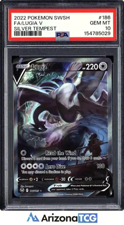 Pokemon 2022 Lugia V 186/195 Alt Art Silver Tempest GEM MINT PSA 10 - Image 1