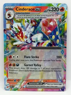 Cinderace ex 038/217 Ascended Heroes NM Double Rare Holo Pokemon TCG - Image 1
