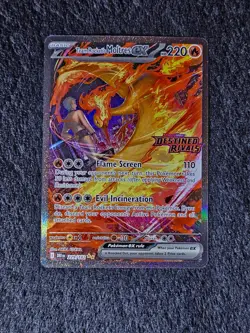 Pokemon TCG Team Rocket’s Moltres ex 229/182 SIR Destined Rivals NM/M Holo - Image 1