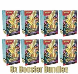 Pokemon 8 Ascended Hero Booster Bundles ALL 8 Sealed - Image 1