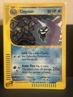 Cloyster 8/165 Aquapolis Holo 2002 Pokemon - Image 1