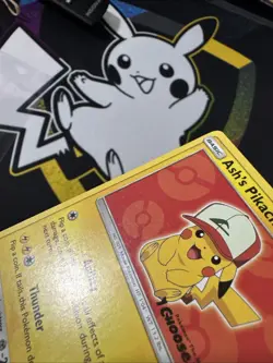 Ash's Pikachu - SM109 Black Star Promo Pokemon - NM/LP - Image 4