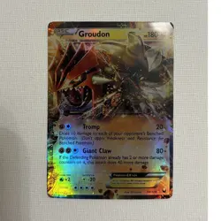 Pokemon Groudon EX 54/108 Dark Explorers Ultra Rare Holo Basic 180 HP - Image 1