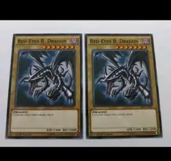 2 RED-EYES B. DRAGON MONSTER MIL1-EN027 1ST EDITION COMMON YUGIOH NM PRICE DROP - Image 1