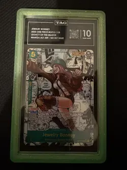 ONE PIECE LEGACY OF THE MASTER JEWELRY BONNEY #OP12-118 MANGA ALT ART TAG 10 - Image 2