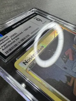 Pokemon Card Nosepass Rev Holo Error Add. Ink CGC 9, Legends Awakened 2008 (1) - Image 5