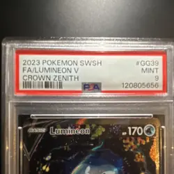 Pokemon Lumineon V GG39/GG70 Crown Zenith Ultra Rare Full Art Holo PSA 9 2023 - Image 2
