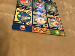 1999 Nintendo Pokemon Uncut Sheet Master Trainer #9 Burger King Promo - Image 5