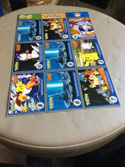 1999 Nintendo Pokemon Uncut Sheet Master Trainer #16 Burger King Promo - Image 2