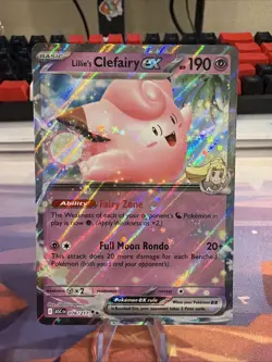 Pokemon Lillie's Clefairy EX 076/217 Ascended Heroes - Image 1