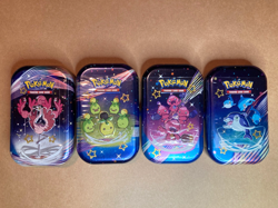 Pokemon TCG: Scarlet & Violet – Paldean Fates Mini Tin Set of 4 – Factory Sealed - Image 1