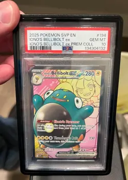 PSA 10 2025 Pokemon SVP EN #194 Iono's Bellibolt EX Premium Collection PROMO - Image 1