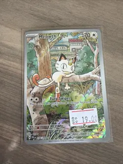 Pokemon Meowth #106 Phantasmal Flames English Illustration Rare - Image 1