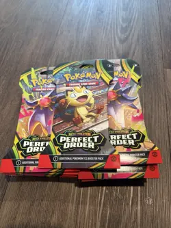Pokemon Perfect Order Booster Packs TCG Mega Evolution 2026 Sealed - Image 1