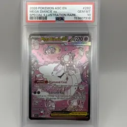 Pokemon Mega Diancie ex 282 2026 Special Illustration Rare Holo PSA 10 EN - Image 4