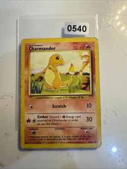 Pokemon TCG Charmander Base Set 46/102 Regular Unlimited Common - Image 1