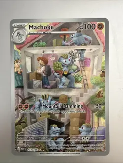 Pokemon Machoke Sv: Scarlet & Violet 151 Illustration Rare Holo 100HP #177/165 … - Image 1