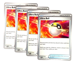 Ultra Ball 091/091 x4 Playset 4x Trainer Pokemon S&V Paldean Fates PAF - Image 1