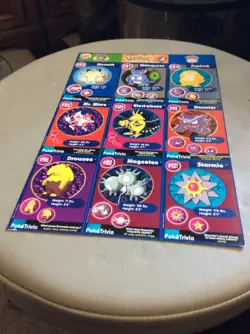 1999 Nintendo Pokemon Uncut Sheet Master Trainer #2 Burger King Promo - Image 2