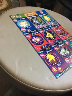 1999 Nintendo Pokemon Uncut Sheet Master Trainer #2 Burger King Promo - Image 3