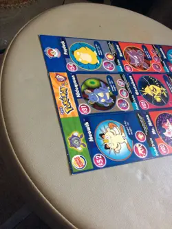 1999 Nintendo Pokemon Uncut Sheet Master Trainer #2 Burger King Promo - Image 4