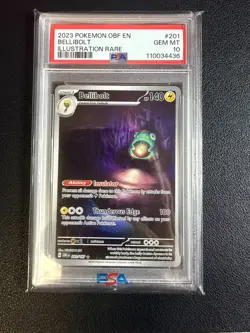2023 POKEMON OBF EN-OBSIDIAN FLAMES ILLUSTRATION RARE #201 BELLIBOLT PSA 10 - Image 1