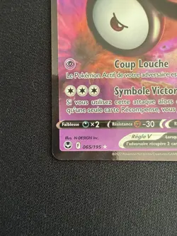 Carte Pokemon - Zarbi V 065/195 Tempete Argentee - BON ETAT FR - Image 2